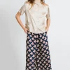 CAMICIA MERY COREANA PURA SETA CHAMPAGNE