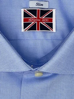 CAMICIA OXFORD CELESTE