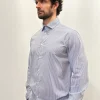 CAMICIA "KENNEDY" BASTONCINO BLU