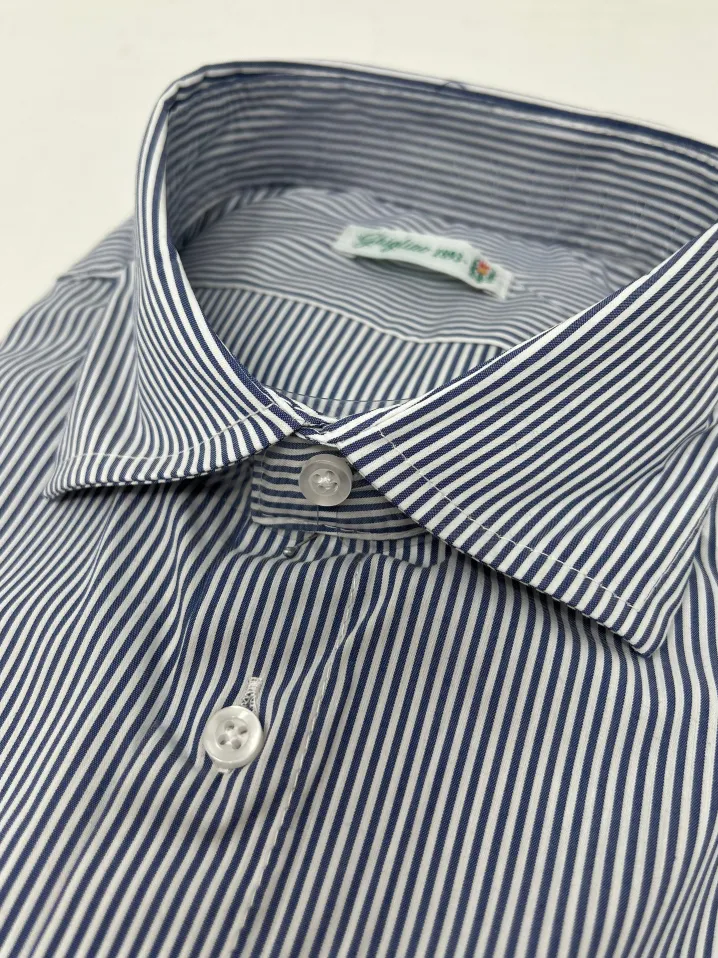 CAMICIA "KENNEDY" BASTONCINO BLU