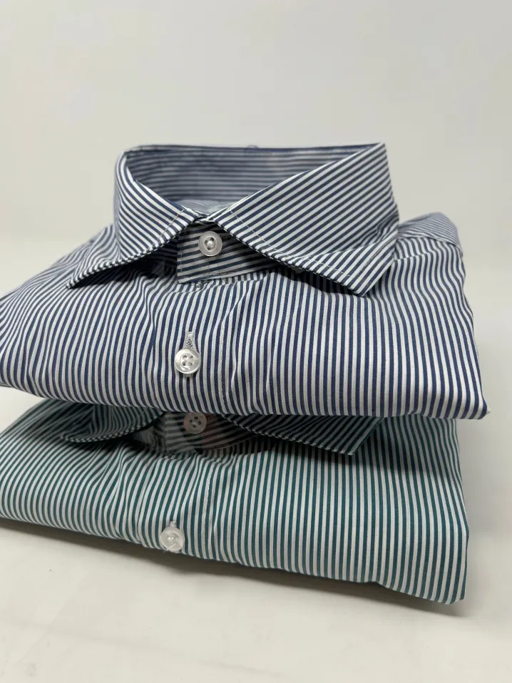 CAMICIA "KENNEDY" BASTONCINO BLU