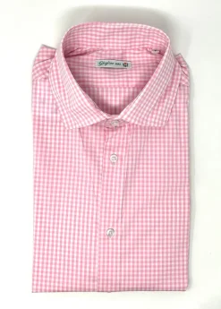 CAMICIA "KENNEDY" QUADRETTO VICHY ROSA