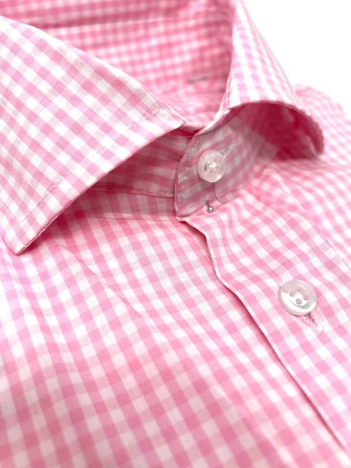 CAMICIA "KENNEDY" QUADRETTO VICHY ROSA