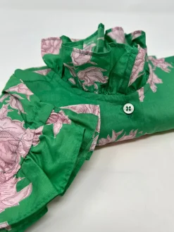 CAMICIA TRILLY MANICA CORTA MAXI ROUCHES MADE WITH LIBERTY FABRICS