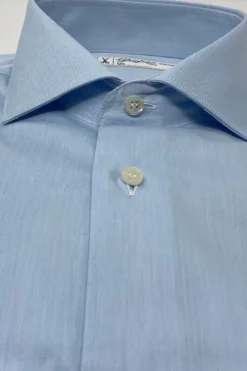 CAMICIA TWILL AZZURRO