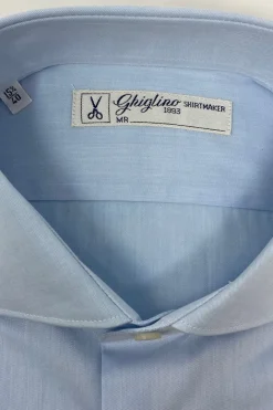 CAMICIA TWILL AZZURRO