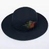 CAPPELLO IN COTONE CERATO A TESA LARGA