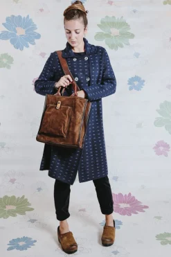 CAPPOTTINO MAGLIA MOTIVO BISCOTTO BLU ZUCCHERO
