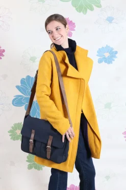 CAPPOTTO HARRIS TWEED GIALLO CON ZIP GHIGLINO1893