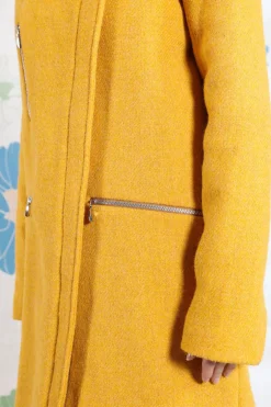 CAPPOTTO HARRIS TWEED GIALLO CON ZIP GHIGLINO1893