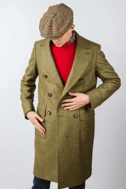 CAPPOTTO NICOLAS "ULSTER" DOPPIOPETTO OLIO