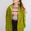CAPPOTTO "DEBBY" OVER VELLUTO A COSTE VERDE PISTACCHIO