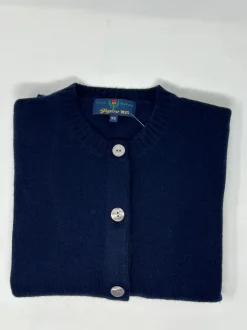 CARDIGAN "ALE" GIROCOLLO TASCHINE APPLICATE