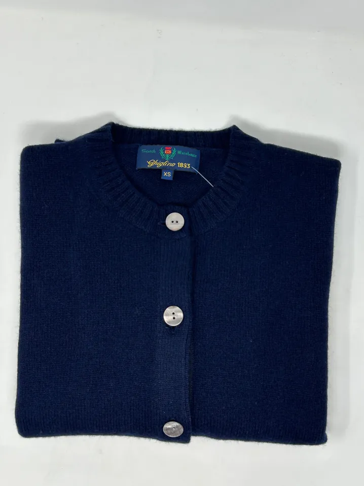 CARDIGAN "ALE" GIROCOLLO TASCHINE APPLICATE