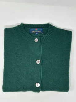 CARDIGAN "ALE" GIROCOLLO TASCHINE APPLICATE