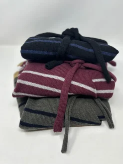 CARDIGAN "AMELIA" INCROCIATO RIGHE BORDO LUREX