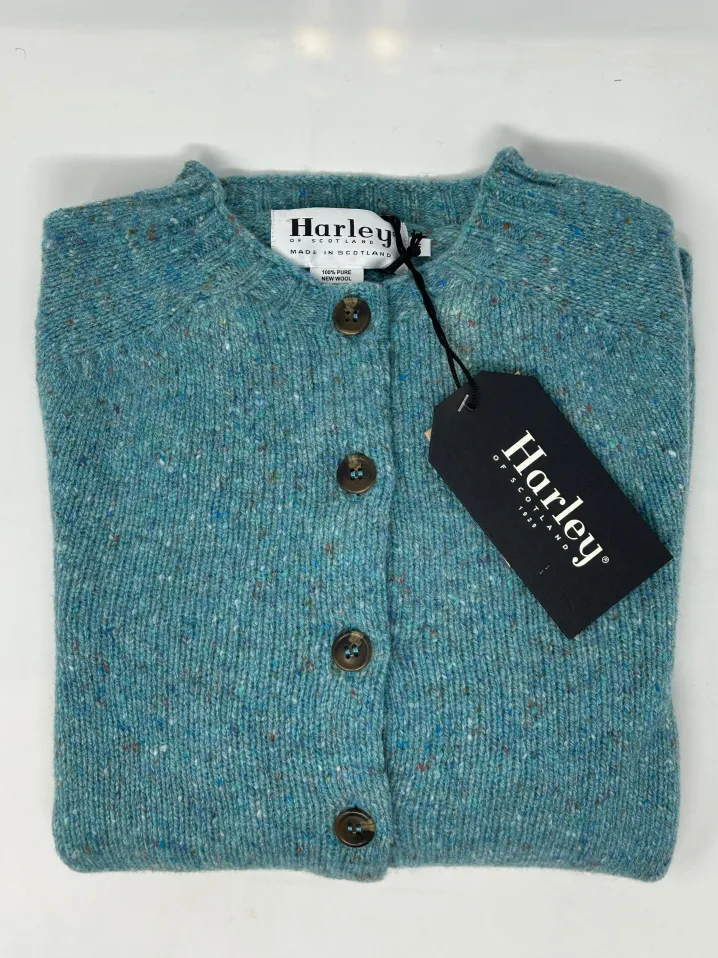 CARDIGAN TWEED "RAASAY"HARLEY OF SCOTLAND FOR GHIGLINO