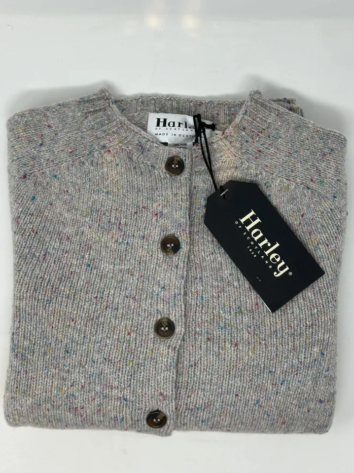 CARDIGAN TWEED "RAASAY"HARLEY OF SCOTLAND FOR GHIGLINO