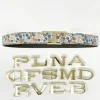 CINTURA ALPHABET STYLE REVERSIBILE LIBERTY FABRICS/TESTA DI MORO