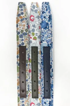 CINTURA ALPHABET STYLE REVERSIBILE LIBERTY FABRICS/MILITARE