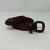 CINTURA ELASTICO BORDEAUX FIBBIA IN PELLE BORDEAUX G1893