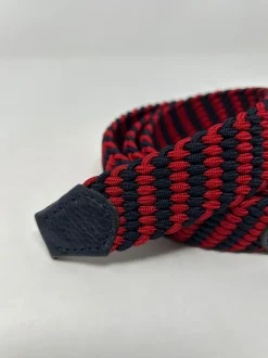 CINTURA ELASTICO G1893 BLU/BORDEAUX