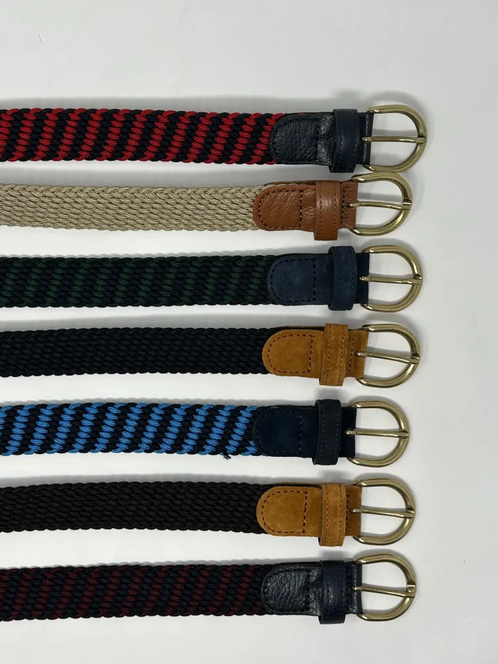 CINTURA ELASTICO G1893 BLU/TESTA DI MORO