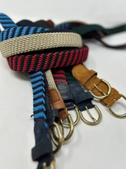 CINTURA ELASTICO G1893 BLU/TESTA DI MORO