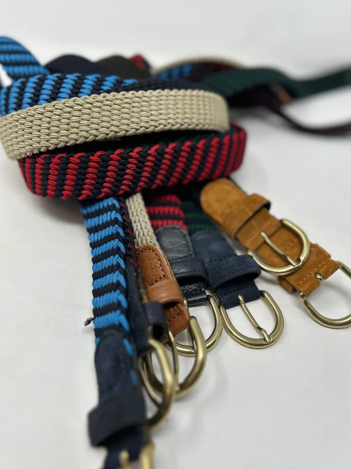 CINTURA ELASTICO G1893 BLU/TESTA DI MORO