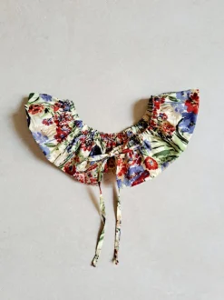 COLLETTO MAXI ROUCHES LIBERTY FABRIC