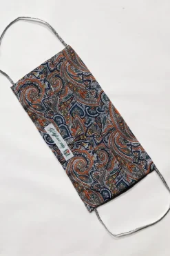 COVER PER MASCHERINA LIBERTY FABRIC LUREX SILVER DETAILS