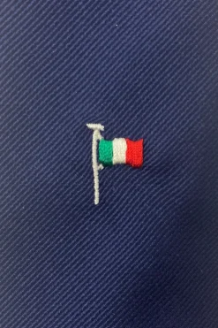CRAVATTA BANDIERA ITALIANA RICAMATA A MANO