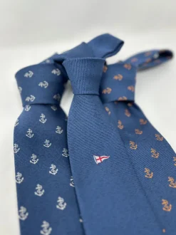CRAVATTA JEANS BLU DE GENES ANCORE