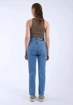 DR.DENIM JEANS VITA ALTA NORA STREAM SKY RETRO