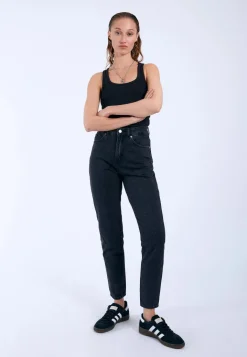 DR.DENIM JEANS VITA ALTA NORA STREAM SKY RETRO