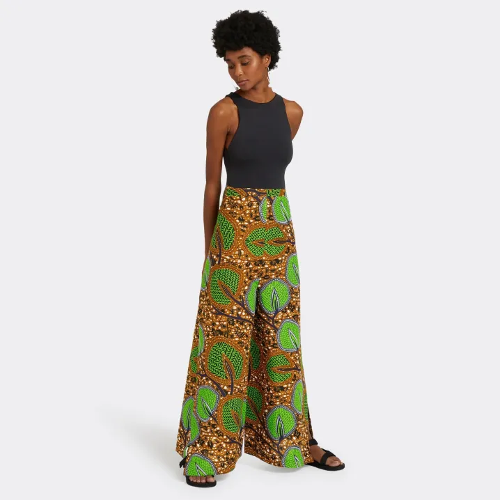 ENDELEA PANTALONI A PORTAFOGLIO AFRICAN WAX