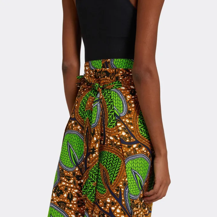 ENDELEA PANTALONI A PORTAFOGLIO AFRICAN WAX