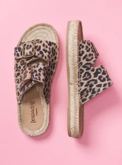 ESPADRILLAS CLAQUETTE LEOPARD ESPADRIJ
