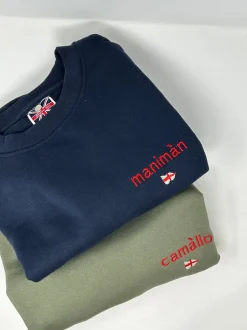 FELPA GIROCOLLO "MANIMAN" BLU