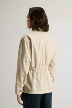 GABARDINE OVERSHIRT LIGHT OAK WOOLRICH