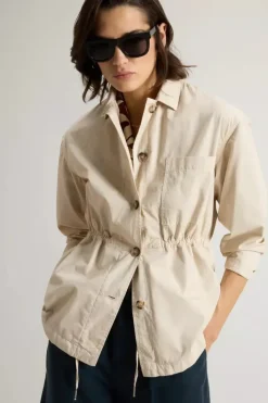 GABARDINE OVERSHIRT LIGHT OAK WOOLRICH