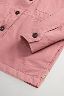 GABARDINE OVERSHIRT WITHERED ROSE WOOLRICH
