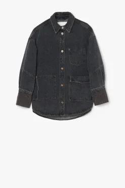 GIACCA CAMICIA OVERSHIRT DENIM GRIGIO OOFWEAR