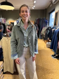 GIACCA CAMICIA "AUDREY" VELLUTO 2000 RIGHE
