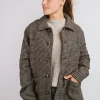 GIACCA DEL CAMALLO HARRIS TWEED PIED DE POULE GRIGIO