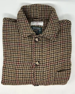 GIACCA DEL CAMALLO HARRIS TWEED PIED DE POULE CAMMELLO