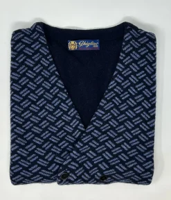 GILET DOPPIOPETTO DISEGNO BISCOTTO 3 COLORI