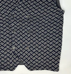 GILET DOPPIOPETTO DISEGNO BISCOTTO 3 COLORI