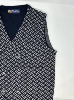 GILET DOPPIOPETTO DISEGNO BISCOTTO 3 COLORI