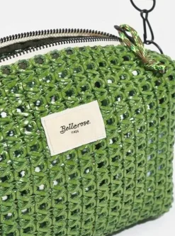 HANOMY ZIP OPENWORK BAG AVOCADO GREEN
